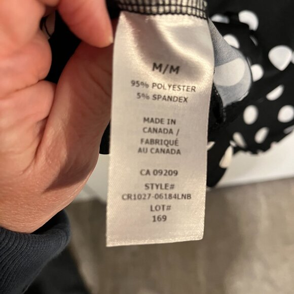 Cleo Black & White Polka Dot Dress – Size M - Picture 5 of 5